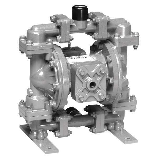Sandpiper Double Diaphragm Pump, Stainless steel, Air Operated, Santoprene S05B1S1WANS000.