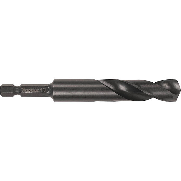 Makita Drill Bit, Black Oxide, 1/2", 1/4" Hex A-97841