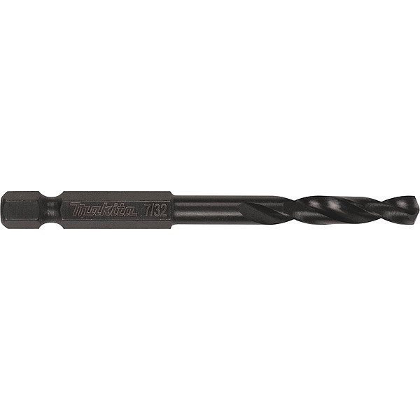 Makita Drill Bit, Black Oxide, 7/32", 1/4" Hex A-97807