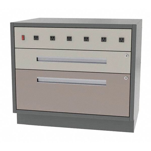 Greene Manufacturing Cabinet, 1 Box/1 Drawer, 32"Wx18"Dx28"H DT-3218-0201-W