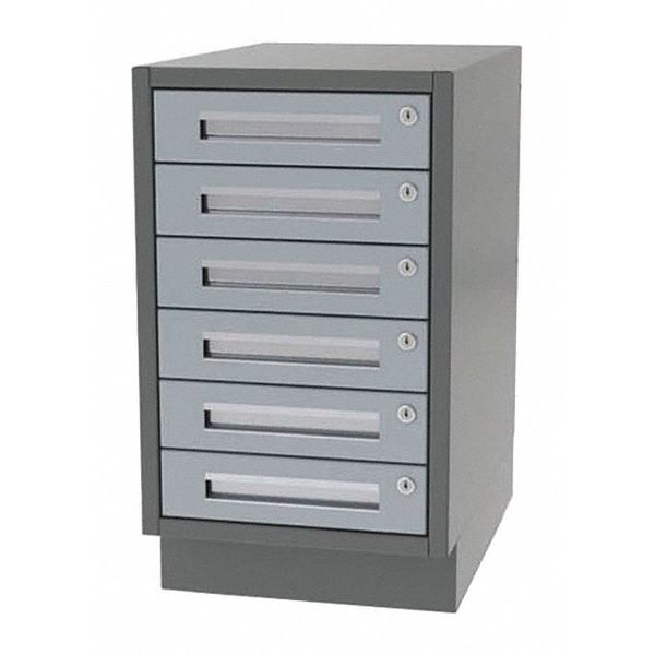 Greene Manufacturing Cabinet, 6 Drawer, 16"Wx28"Dx28"H DT-1628-6000