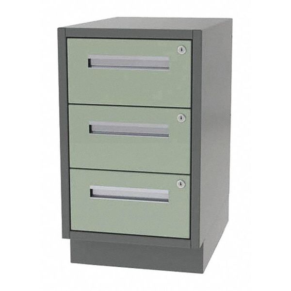 Greene Manufacturing Cabinet, 3 Drawer, 24"Wx28"Dx28"H DT-2428-0030