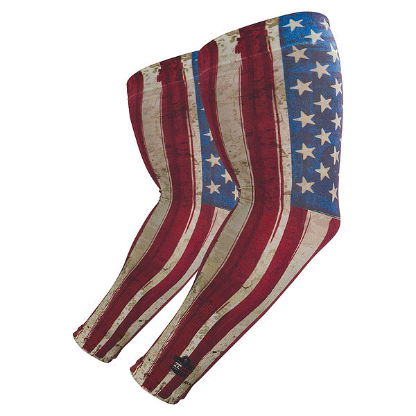 Chill-Its By Ergodyne Arm Sleeve, American Flag, XL/2XL, PR1 6695