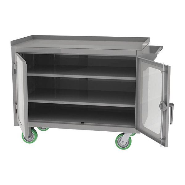 Greene Manufacturing Mobile Bench, 2 Door, 36" W x 42" H EXM-200.CV-36