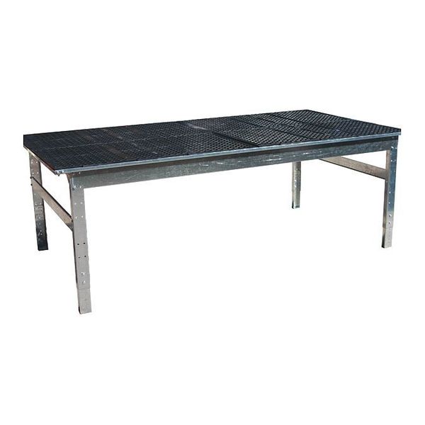 Greene Manufacturing Greenhouse Growing Tables, 96" W, 27" to 38" Height BA-488-GRN-PL