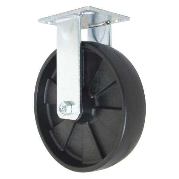 Rwm Rigid, w/8x2" Nylon Wheel, Wheel Dia.: 8" 46-PNR-0820-R