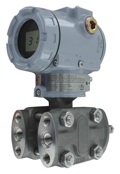 Mercoid Pressure Transmitter, 0-750 In w.c., FM, CE 3100D-4-FM-1-1-LCD