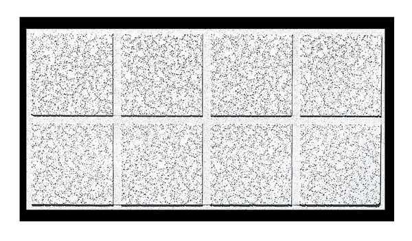 Armstrong World Industries Cortega Ceiling Tile, 24 in W x 48 in L, Angled Tegular, 15/16 in Grid Size, 10 PK 2765D