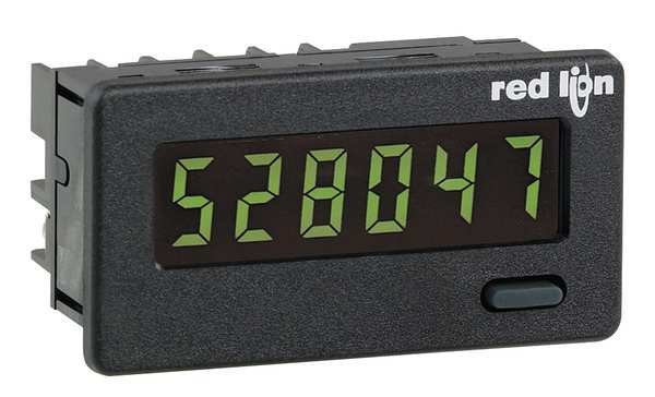 Red Lion Controls Counter, 2 Line Backlight LCD, 6 Digits C48CS104