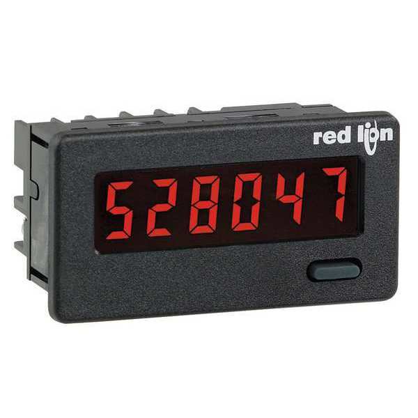 Red Lion Controls Counter, Red LED, 6 Digits, 2.25" D LD400600