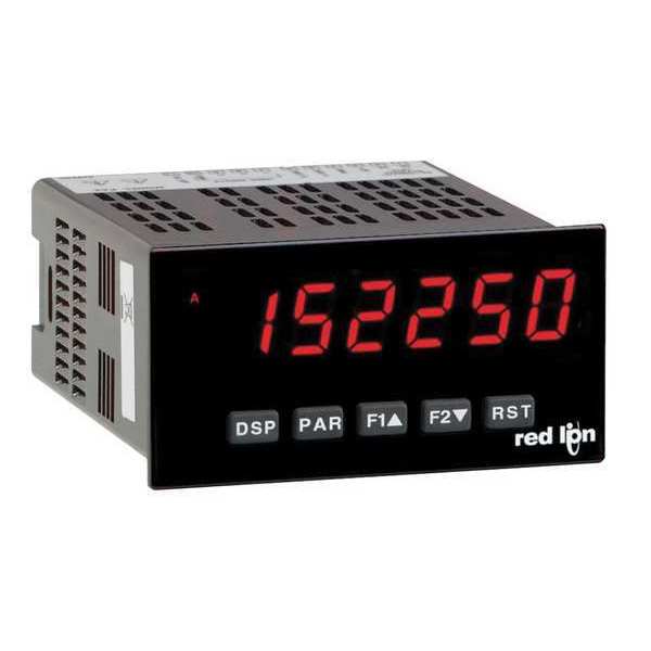Red Lion Controls Electronic Counter, 6 Digits, 2 Preset, LED PAXC0020