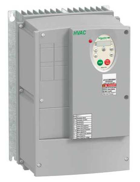 Schneider Electric Variable Frequency Drive, 5 HP, 400-480V ATV212WU40N4