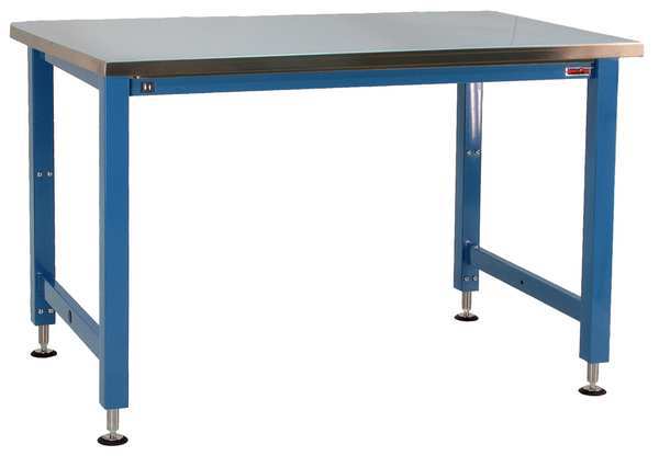 Benchpro Electric Workbenches, Stainless Steel, 60" W, 30" to 42" Height, 1000 lb., Straight AEN3660