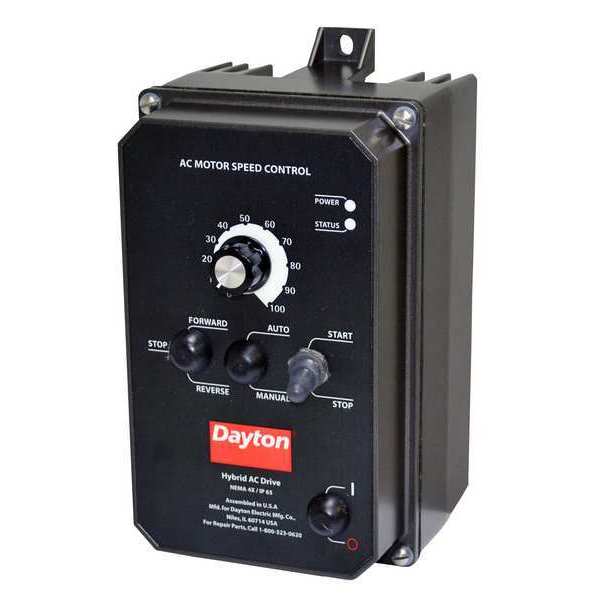 Dayton Variable Freq Drive, 1HP, 120/208-240V 13E632