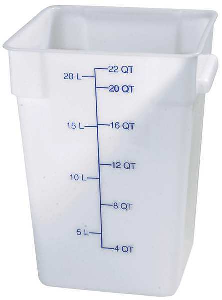 Carlisle Foodservice StorPlus Square Container, 22 qt., PK6 1073602