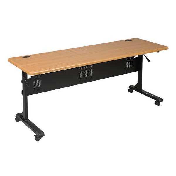 Mooreco Rectangle Training Table, 36" X 29-1/2", PVC Top, Teak 89870
