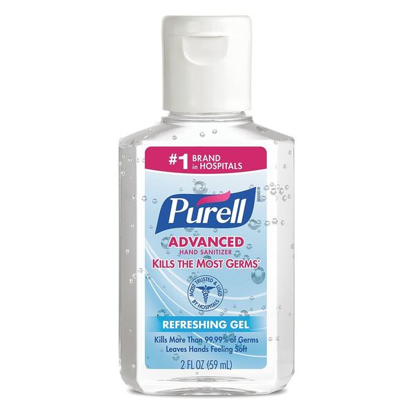 Purell Advanced Hand Sanitizer Gel, 2oz Portable Bottle, PK24 9605-24