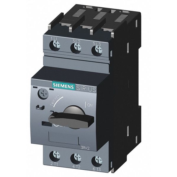 Siemens Manual Motor Starter, Knob, 3.5 to 5A, 3P 3RV20111FA10