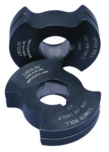 Loos Locoloc® Straight Shank Terminal Die Set, 3/8, PR M2-S12