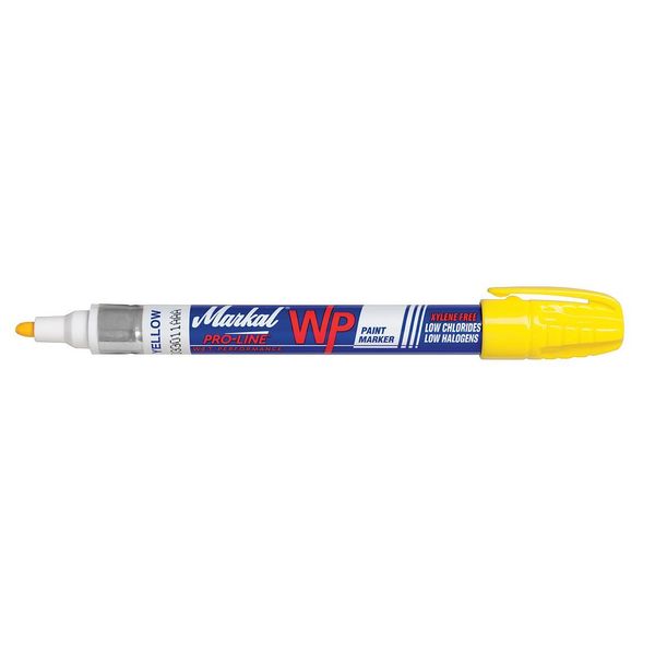 Markal Paint Marker, Medium Tip, Yellow Color Family, Paint 96931