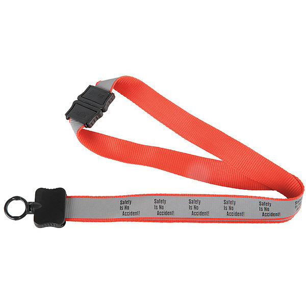 Quality Resource Group Lanyard, 16 in, Gray, Red, Black 23GLYSA