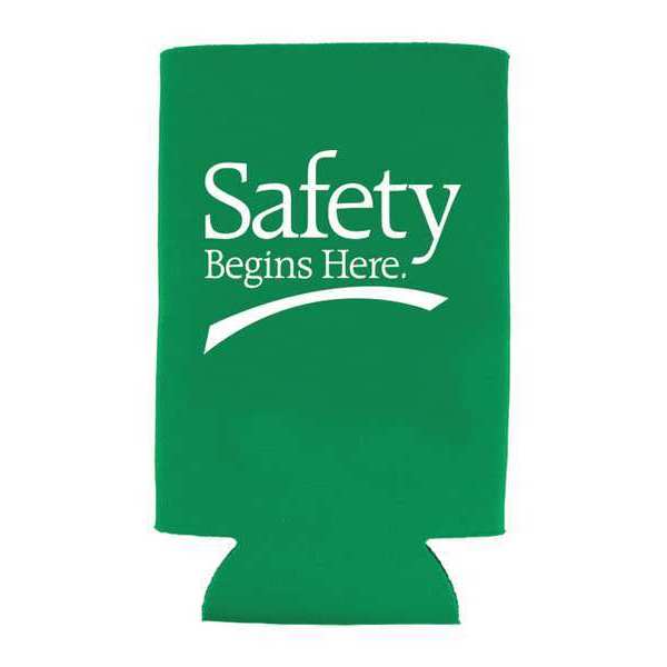 Quality Resource Group Bottle Sleeve, Safety Begins Here, PK10 22GBHSH