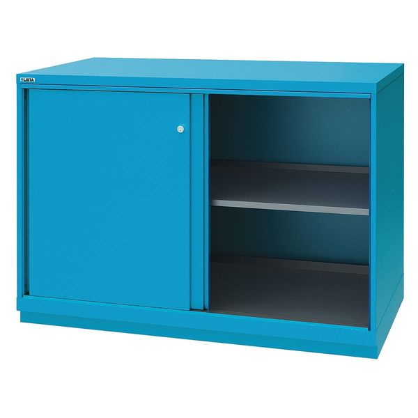 Lista Steel Sliding Door Base Shelf Cabinet, 56.34 in W, 41 3/4 in H XSDWSD0900/CB