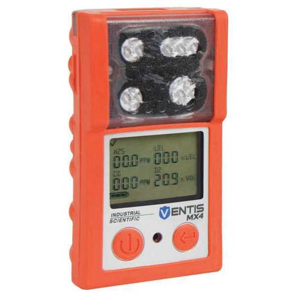 Industrial Scientific Multi-Gas Detector, 8 hr Battery Life, Orange VTS-K1033001101