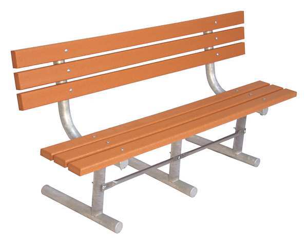 Ultrasite Outdoor Bench, 96 in. L, Woodtone g940P-CDR8