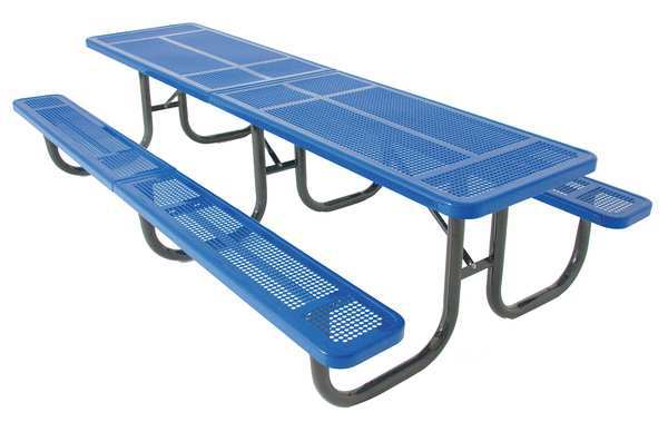 Ultrasite Shelter Table, 144" W x70" D, Blue 238-3-P12-Blue