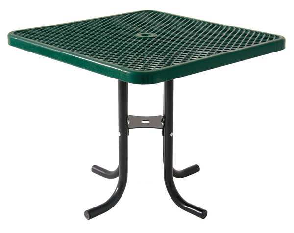Ultrasite Picnic Table, 36" W x36" D, Green 361L-V-Green
