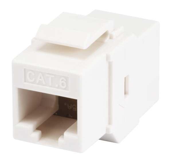 Monoprice Datacom Jack, Cat6, Coupler, White 7303