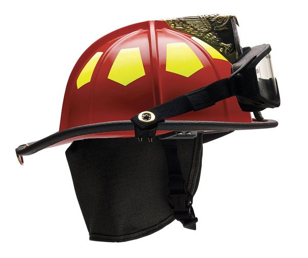 Bullard Fire Helmet, Red, Fiberglass UM6RDGIZ2
