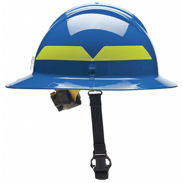 Bullard Fire Helmet, Blue, Thermoplastic FHBLR