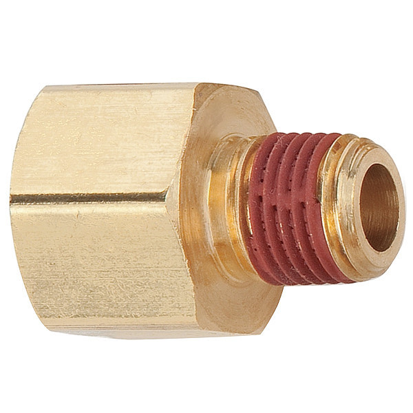 Parker Brass Reducing Adapter, FNPT x MNPT, 1/2" x 1/4" Pipe Size VS222P-8-4