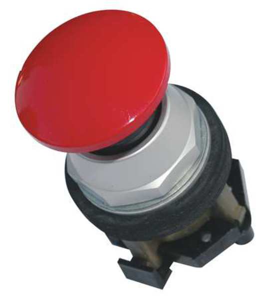 Eaton Non-Illuminated Push Button, 30 mm, 1NO/1NC, Red HT8AERAB