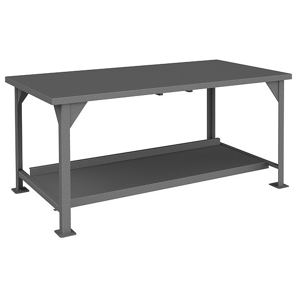 Durham Mfg Heavy Duty Work Bench Without Drawer, 72" W, 34" Height, 4000 lb. DWB-3672-95