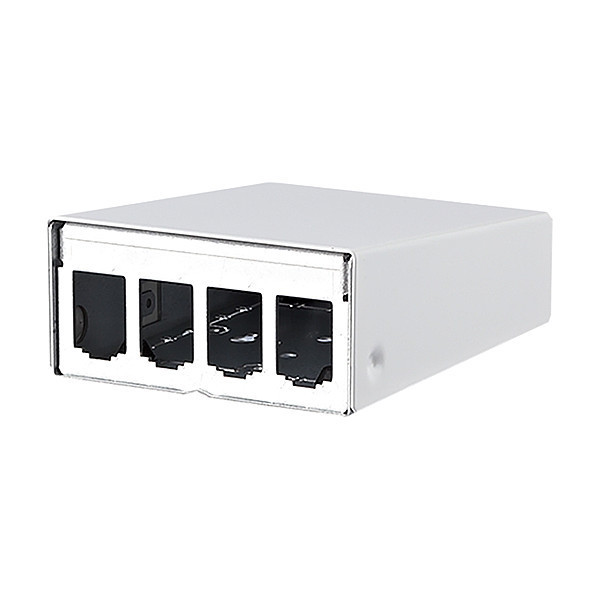 Metz Connect RJ45 Housing, White, 1.718" H, 3.346" W 130861-0402-E