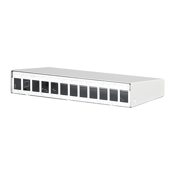 Metz Connect RJ45 Housing, White, 1.718" H, 9.468" W 130861-1202KE