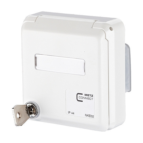 Metz Connect IP44SG Housing, White, 3.66" H, 3.54" W 1309461002-I