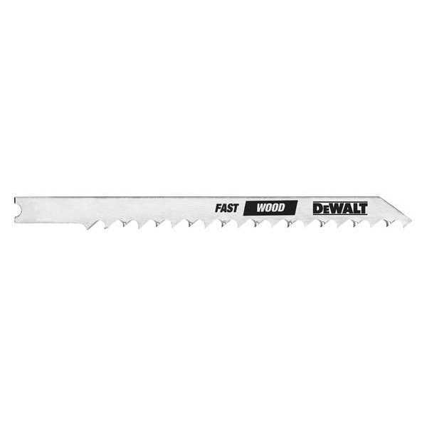 Dewalt 4" 6 TPI U-Shank Fast Wood Cutting HCS Jig Saw Blade DW3700H