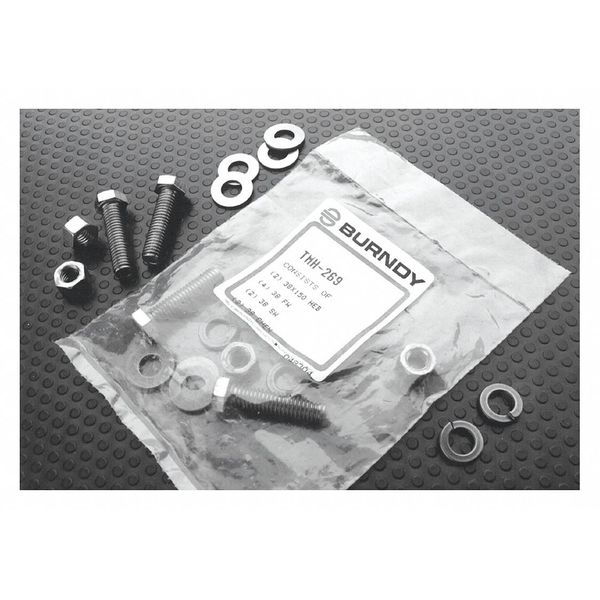 Burndy Durium Hardware Kit, 3/8-16", 1-3/4" TMH270