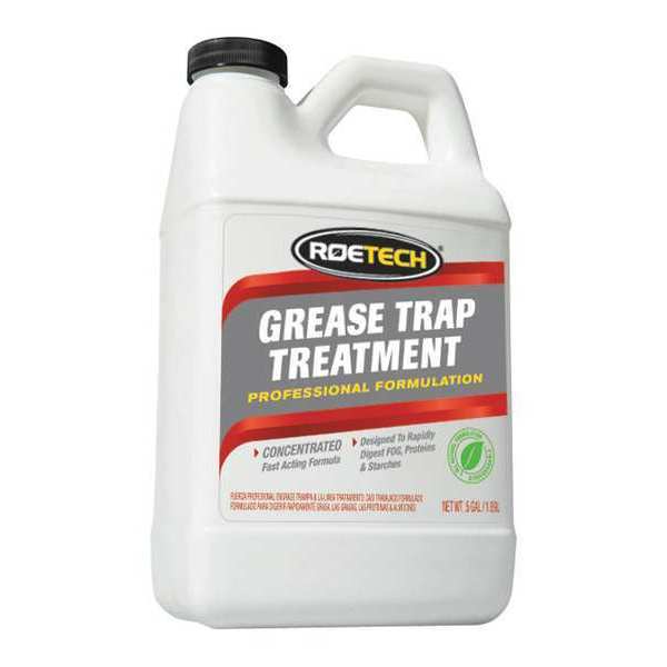 Roetech Grease Trap Treatment, 0.5 Gal Jug, Liquid, Light Tan, 3 PK GTT-LC-H-3