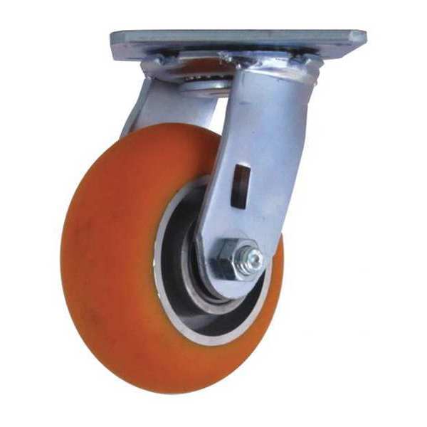 Cc Apex Swivel Plate Caster, CC Apex, Orange5" CDP-Z-17