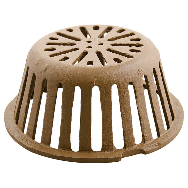 Jay R. Smith Manufacturing 9-3/4" Pipe Dia. Cast Iron Roof Drain Dome 1310CID