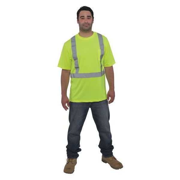 Utility Pro Class 2 S/S Birds Eye Pique T, L UHV303-L-LG