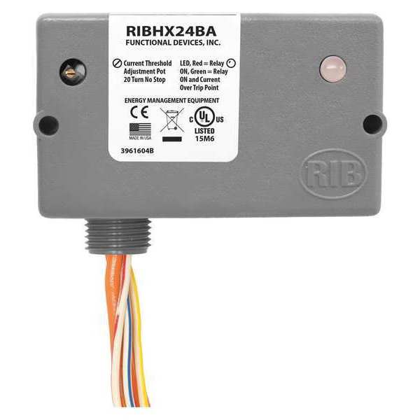 Functional Devices-Rib Enclosed, Relay/AC, Adj Current Sensor RIBHX24BA