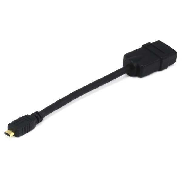Monoprice Micro HDMI(M) to HDMI(F) Adapter, 6Inch 7603