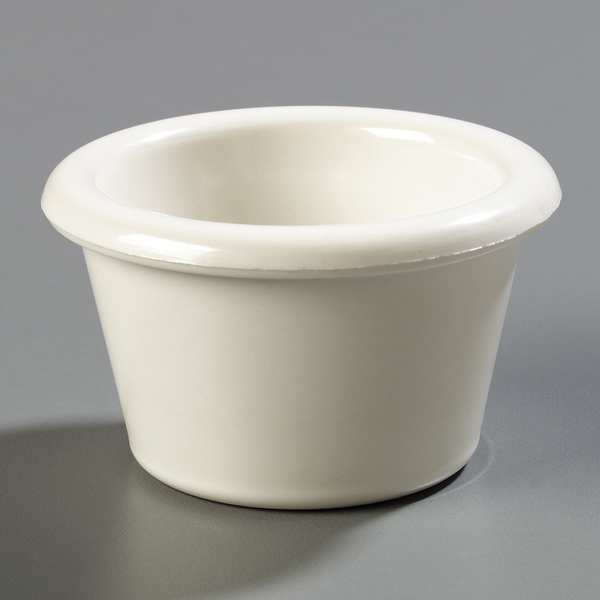 Carlisle Foodservice Smooth Ramekin, 1.5 oz., Bone, PK48 S275GR42