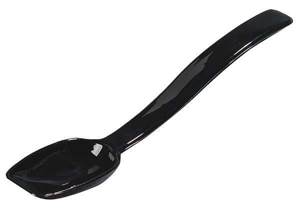Carlisle Foodservice Solid Spoon, Black, 8 In, PK12 445003
